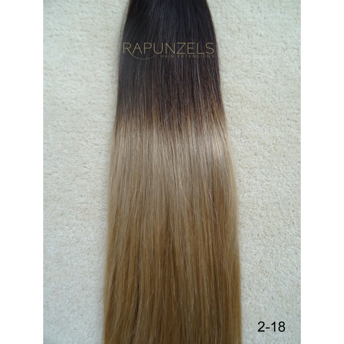 65 Gram 20 Hair Weave Weft Colour 2 18 Dip Dye Ombre Half Head