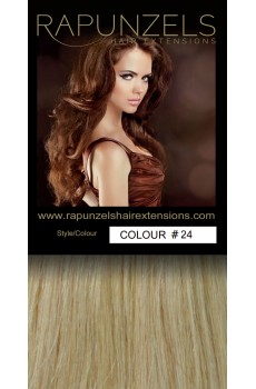 0.5 Gram 20" Pre Bonded Nail Tip Colour #24 Medium Gold Blonde (25 Strands)