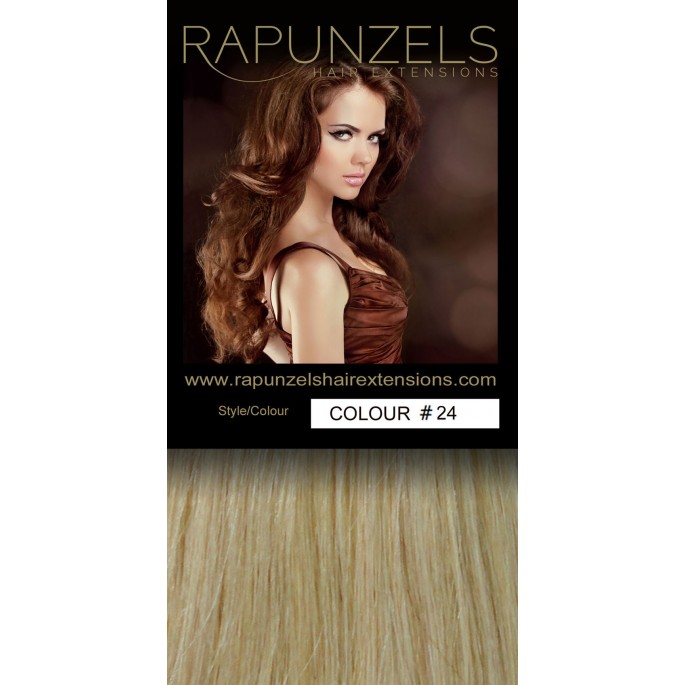 110 Gram 16 Hair Weave Weft Colour 24 Medium Golden Blonde Full