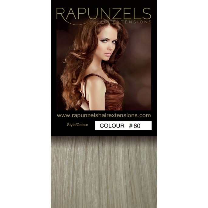 110 Gram 16 Hair Weave Weft Colour 60 Lightest Blonde Full Head