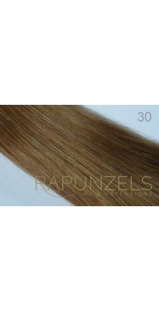 1 Gram 18" Micro Loop Colour #30 Light Auburn (25 Strands)